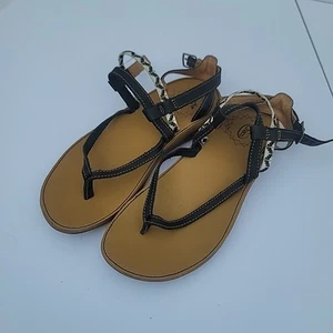 Sandali Chaco donna 6 Loveland cinturino perizoma nero bianco comodi outdoor - Foto 1 di 9