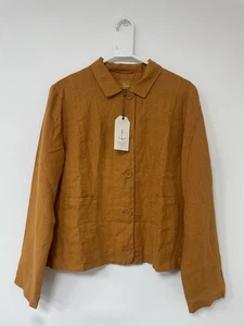 Chaqueta para mujer Sea Salt Cornwall Arame comino talla 14 100 % lino - Imagen 1 de 18