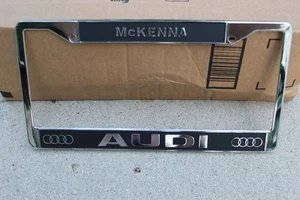 Audi McKenna Händler Kennzeichenrahmen. Metall Nagelneu. - Bild 1 von 1