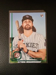 2022 Bowman Heritage Ryan Vilade RC Image Variation Short Print SP #52 Rockies - Picture 1 of 2
