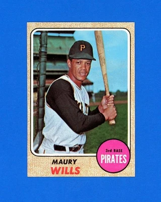 1968 Topps Baseball # 175 Maury Wills casi nuevo a casi nuevo-como nuevo *UltraBC.eStore* Foto 1 de 2