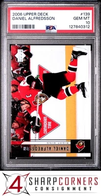 2006 UPPER DECK #139 DANIEL ALFREDSSON HOF POP 2 PSA 10 - Image 1 of 2