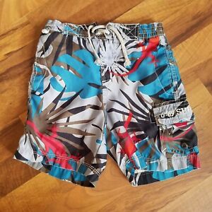 Gap kids Boys Blue Swim Trunks camouflage Size XS 4-5 Swimwear Shorts surf bin16