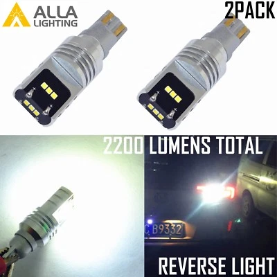 Alla Lighting 2200LM 921 912 T15 CSP LED Back Up Light Backup Reverse Bulb White - Image 1 of 4