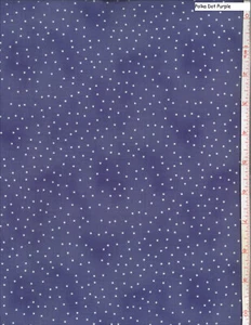 Tiny White Dots on Drk Lavender Purple Cotton quilt fabric P&B Textile BTY - Picture 1 of 6