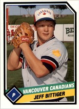 1989 Vancouver Canadians CMC #1 Jeff Bittiger