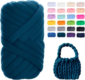 Chunky Yarn for Hand Knitting, 1.1Lb/20 Yards Arm Knitting Bulky Giant Tubular Y - Picture 1 of 7