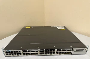 Cisco Catalyst WS-C3750X-48PF-E Poe Gigabit Switch - Picture 1 of 4