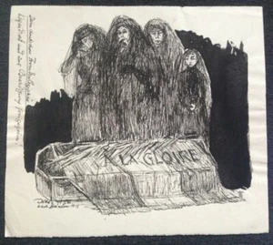 Werner Knoth '54 Gloire Original Zeichnung signiert Unikat Einzelstück Kunstwerk - Picture 1 of 1