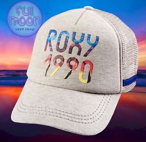 New Roxy Dig This Womens Sun 1990 Trucker Snapback Cap Hat