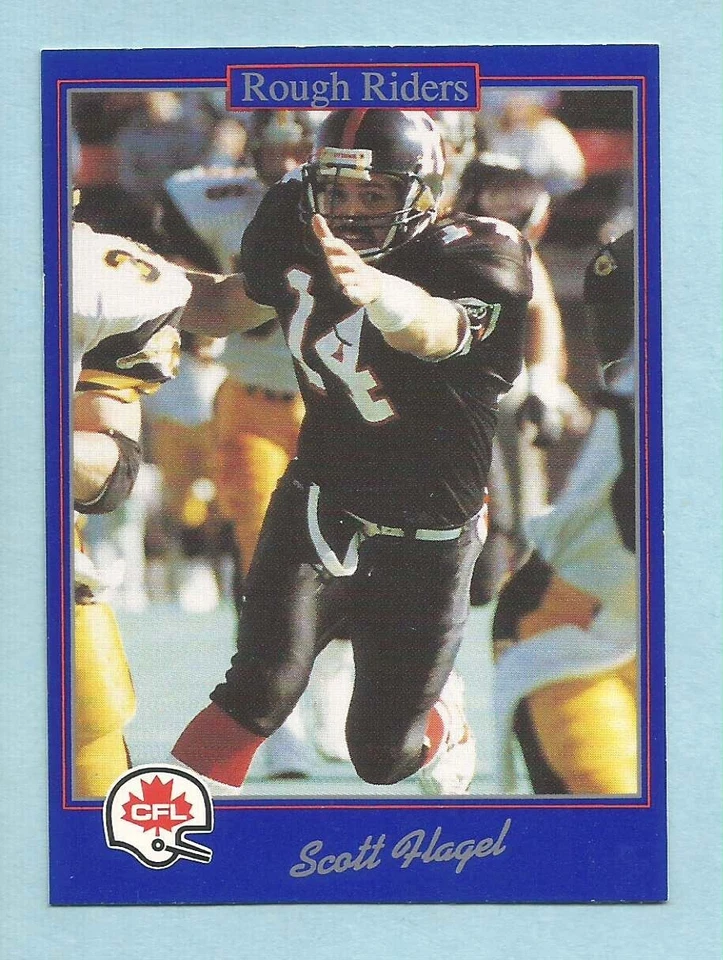 1991 JOGO CFL Football Scott Flagel #40 Ottawa Rough Riders Arizona Western Univ - Image 1 of 1