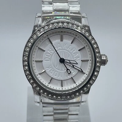 Reloj DKNY Mujer Donna Karan 38mm Estuche Conjunto Gemas Bisel Cuarzo Analógico Foto 1 de 4