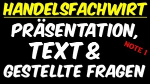 Handelsfachwirt 2024 | Mündliche Prüfung | Präsi, Text & gestellte Fragen Note 1 - Bild 1 von 1
