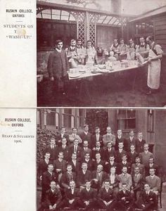 2 Ruskin College Oxford Staff & Students 1906 pcs unused Y238 - Picture 1 of 3