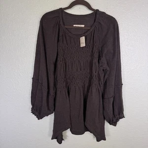 Free People Snowbell Babydoll Oberteil Damen XS Small Oversize Pullover Lagenlook NEU - Bild 1 von 10
