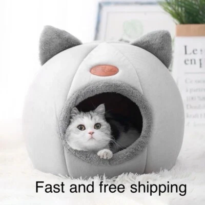Cat Cave Bed Indoor Cozy |Comfortable Pet Beds |Medium (12x12x12 ) - Image 1 of 4