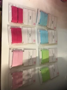American Crafts Grosgrain Ribbon, 8 Packs, Assorted 1/2 Inch X 2.66 Yards, New - Picture 1 of 5