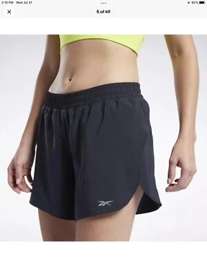 Reebok Women's Running Shorts Carrera Night Black Size XS NWT - Image 1 of 4