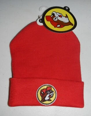 Buc-ees Gas Station Store Beaver Newborn Baby Winter Knit Beanie Hap Cat - Image 1 of 2