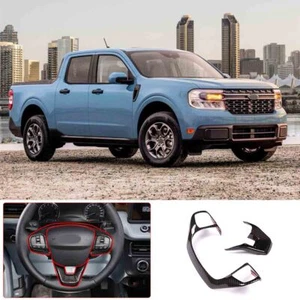 Cuadro de ajuste de volante estilo fibra de carbono ABS 2 PIEZAS para Ford Maverick 2022 - Imagen 1 de 11