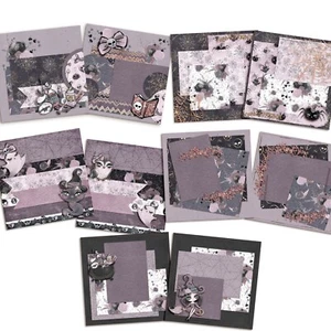 PRETTY GOTHIC WITCH NPM - Scrapbook Layout Set - Picture 1 of 6