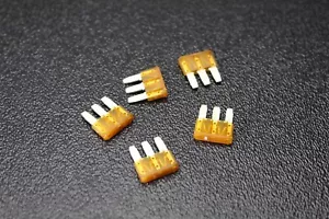 5 PK ATL 5 AMP SICHERUNGEN SICHERUNGSBLATT ZWEIKREIS EATON BUSSMAN MICRO 3 BEIN ATL5 - Bild 1 von 8