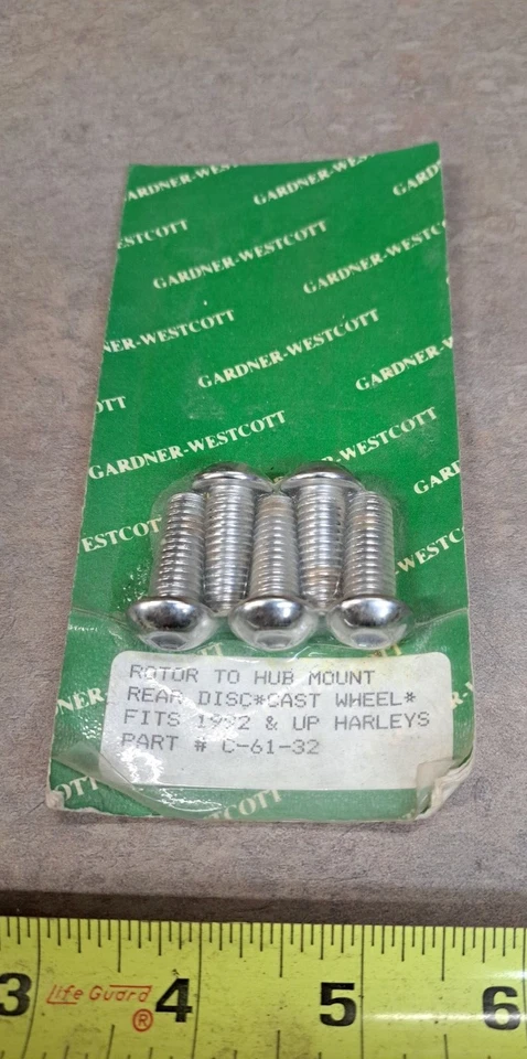Gardner-Westcott C-61-32 Screw Kit For Harley Davidson Rotor to Hub Mount Rear - Image 1 of 1