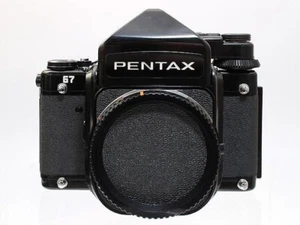 Pentax 67 Mit Ttl Finder Medium Format Film Kamera Schwarz nur Body Japan F/S - Bild 1 von 6