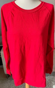 FRUIT OF THE LOOM Zeitlos schöner Damen Fein Strick-PULLOVER XXL Rot Baumwolle - Bild 1 von 11