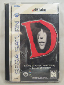 D (Sega Saturn) Authentic Complete in Box CIB