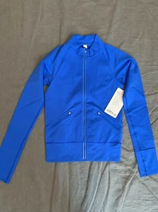 NWT Lululemon Open Stride Run Bomber ~SIZE:4~Wild Bluebell - Foto 1 di 10