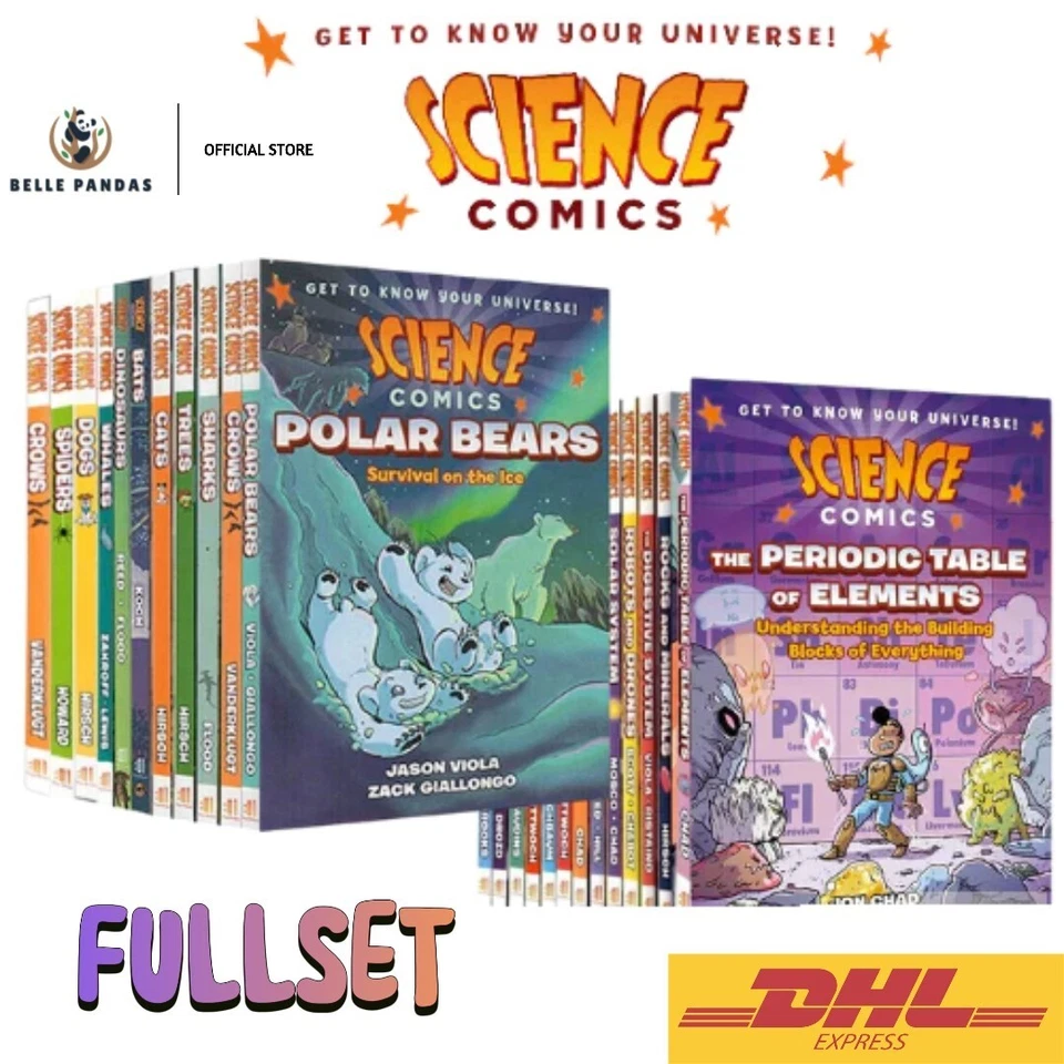Science Comics Series: Get to Know Your Universe 30 Books Complete Set Kids+ DHL - Image 1 of 4