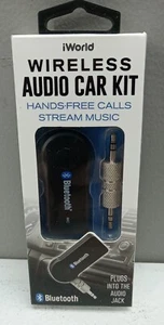 iWorld Bluetooth Wireless Receiver 3.5mm Audio Stereo Music Adapter Car Kit - Zdjęcie 1 z 2
