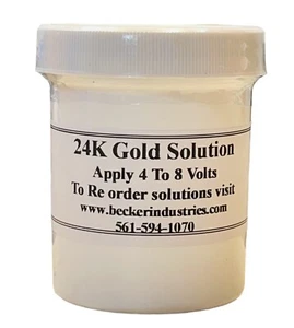 SOLUCIÓN ORO 24K, Para Kit Chapado en Oro, Alto Espesor de 20 Micras - Imagen 1 de 3