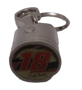 BOBBY LABONTE# 18 CHROME PISTON METAL KEYCHAIN ! FAST SHIPPING. - Picture 1 of 2