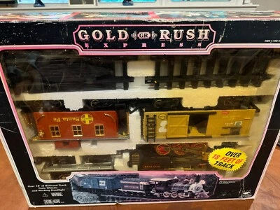 BRIGHT G SCALE GOLD RUSH EXPRESS #186 MODEL TRAIN SET IN BOX - Pre owned Nontest - Image 1 of 4