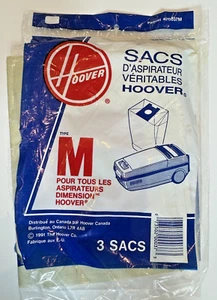 Bolsas de vacío HOOVER TIPO M **2 BOLSAS** Paquete 4010037M - NUEVO / BOLSA ABIERTA - Genuinas - Imagen 1 de 3