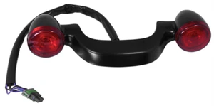 Señales de giro LED negras para guardabarros trasero 17+ Harley Touring FLHT 67800491 11473 - Imagen 1 de 2