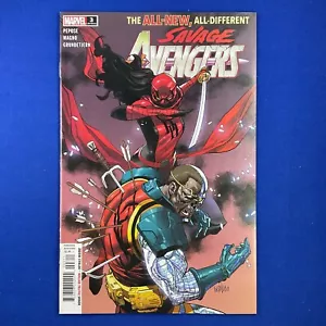 Totalmente Nuevo Todos Diferentes SAVAGE AVENGERS #3 vs Deathlok Cubierta A Marvel Comics 2022 - Imagen 1 de 3