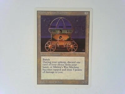 Mishra's War Machine Revised Edition NICE RARE - Magic the Gathering MTG RV - Image 1 of 2