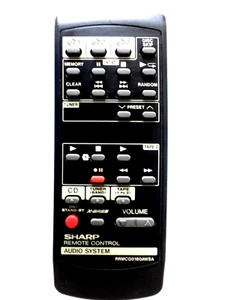 SHARP 3 CD HIFI REMOTE RRMCG0180AWSA for CDC605 CDC605H CDC607 CDC607H CDC611 - Picture 1 of 1