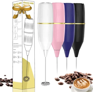 Milk Frother Handheld,Mini Drink Mixer and Coffee Blender Frother for Coffee Bar - Picture 1 of 6