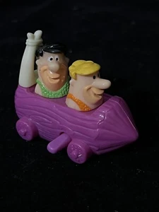FRED FLINTSTONE & BARNEY RUBBLE Burger King Premium WIND UP STONE AGE VEHICLE - Picture 1 of 4