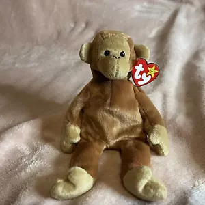 Ty Beanie Baby Bongo the Monkey with Tan Tail - Picture 1 of 6