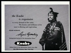 1957 Sigurd Bjorling Bjoerling foto niño piano anuncio impreso vintage - Imagen 1 de 1