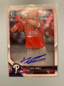 A36,818 - 2018 Bowman Chrome Prospect Autographs #CPAJG Jose Gomez