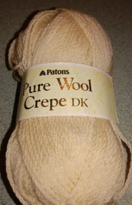 Patons Pure Wool Crepe DK Cream #6515 Yarn sold by Skein 50 grams - Picture 1 of 5