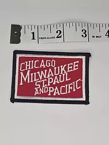 Vintage Chicago Milwaukee St. Paul and Pacific Railroad Patch 3” X 2” - Unused - Picture 1 of 2