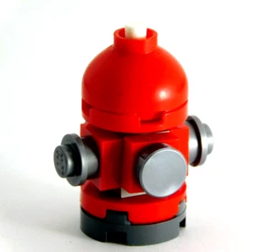 LEGO Red Hydrant Street Water Pump Firefighters Truck Fireman City Fire Station - Picture 1 of 2