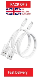 2 X Cargador USB iPhone Para Apple Cable Largo Cable USB 5 6 7 8 X XS XR 11 12 Pro - Imagen 1 de 1